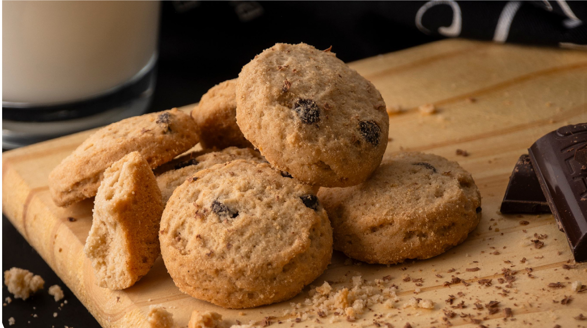 Polvorones con chips